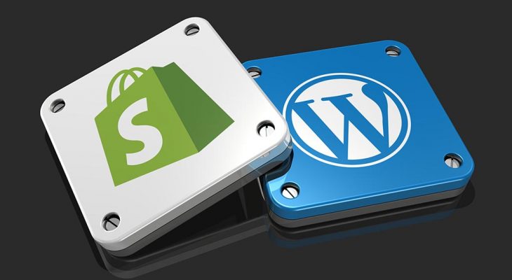 Use of Shopify and Wordpress